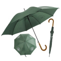 2020 популярный металлический держатель тени с логотипом зеленый 23-дюймовый прямой зонт для улицы